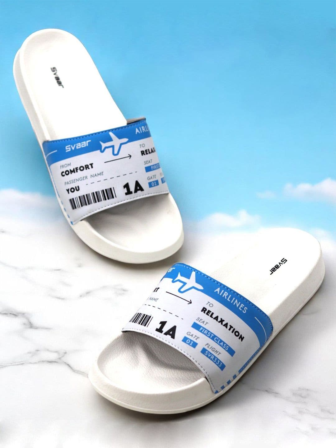 Svaar Men Printed Slip on Casual Sliders - view 1