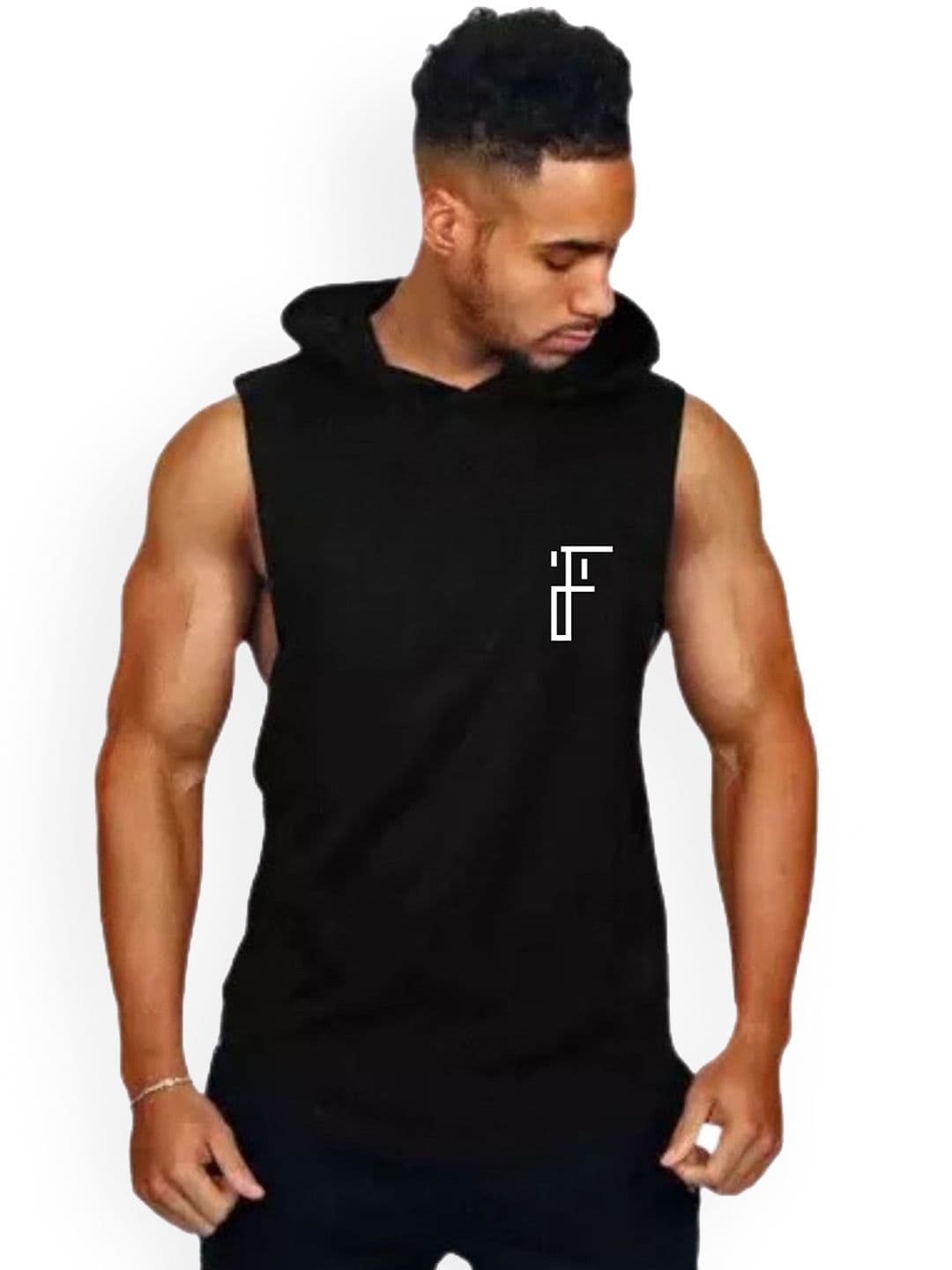 Fashnobic Aloha Beach Back Printed Hooded GymVest FB-105_Back_pt-166 - view 1