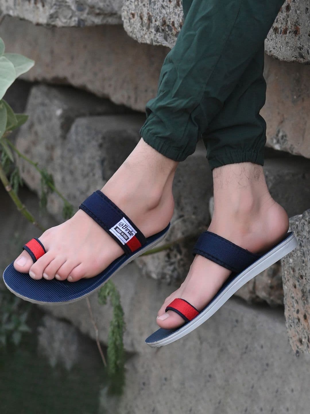 BIRDE Men Printed Slip-On Comfort Sandals - view 1