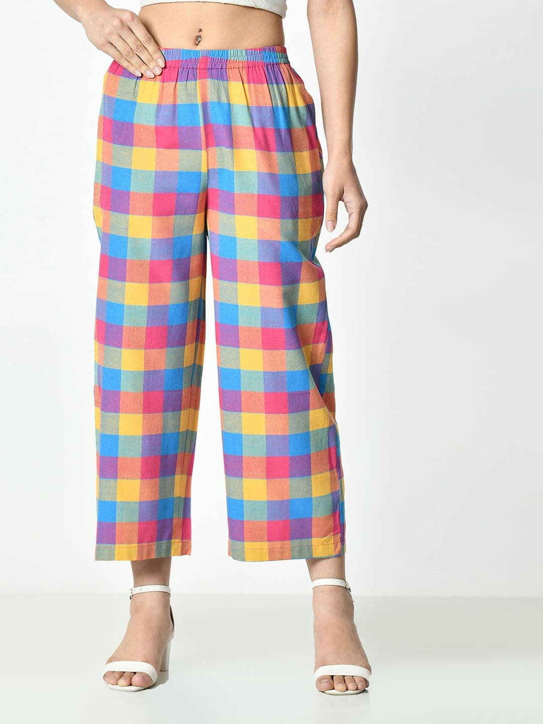 ALL WAYS YOU Women Checked Palazzos - view 1