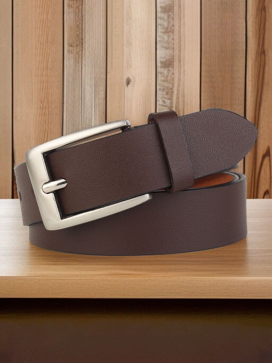 Provogue Men Textured Leather Formal Belt