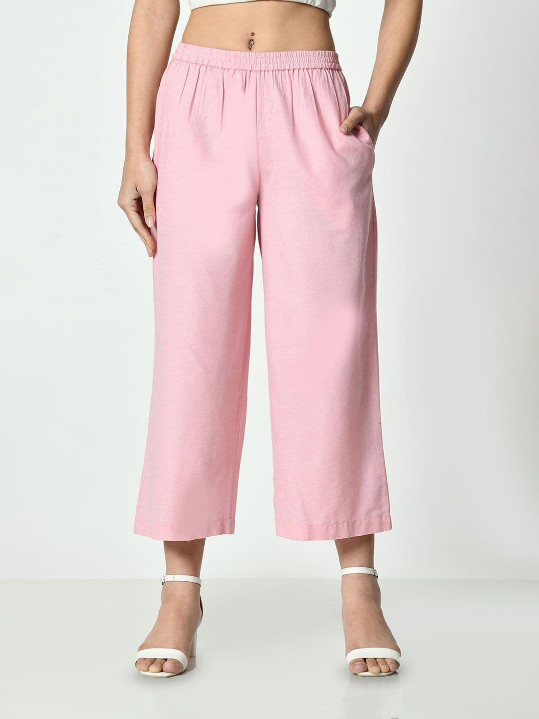 BAESD Women Straight Cotton Palazzos - view 1