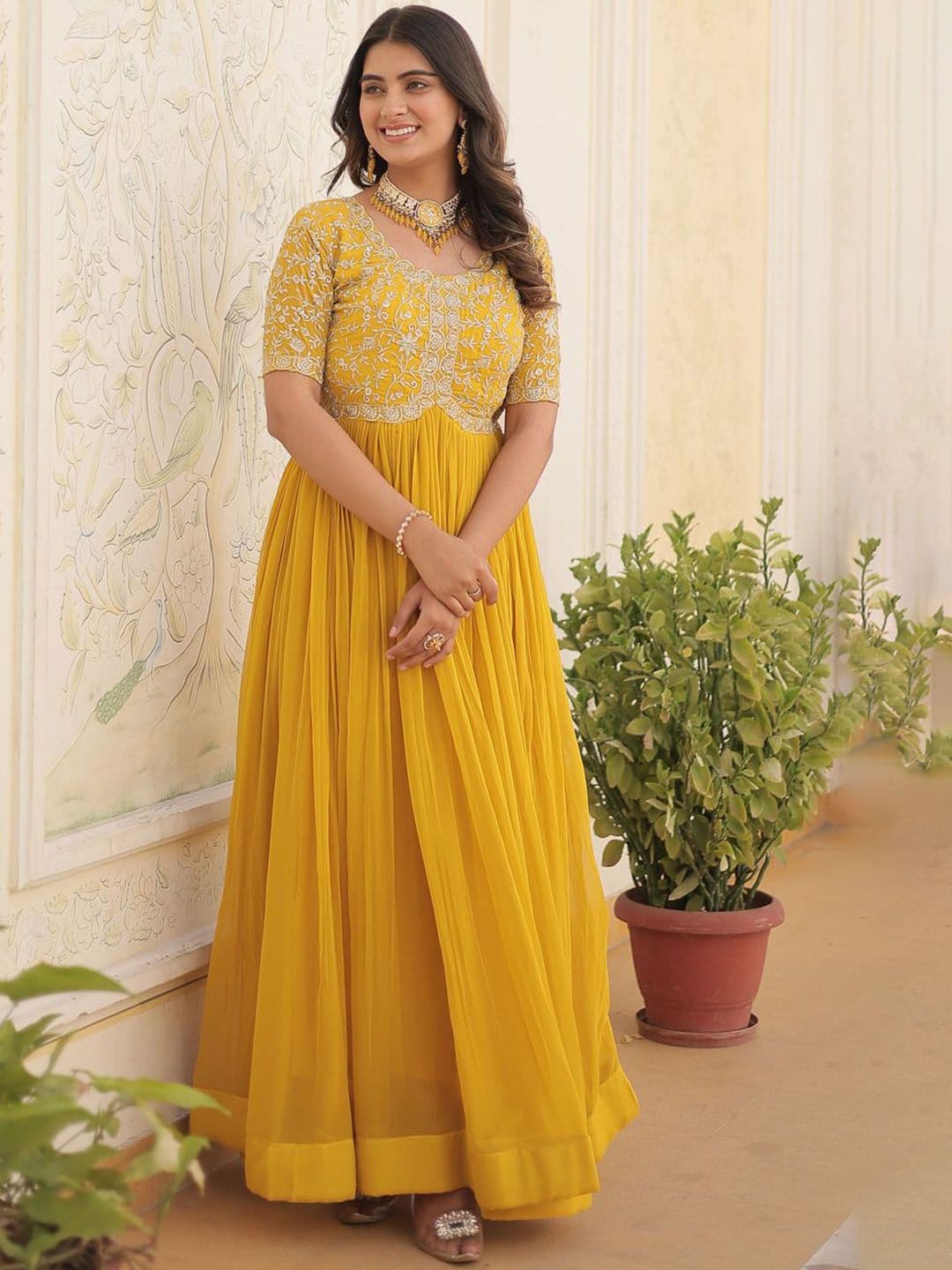 Fashion Basket Embroidered Anarkali Ethnic Dress - view 1