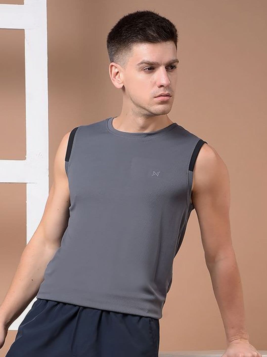 Force NXT Men Microfiber Anti Viral Anti Odour Cool Sports Muscle T-Shirt - view 1