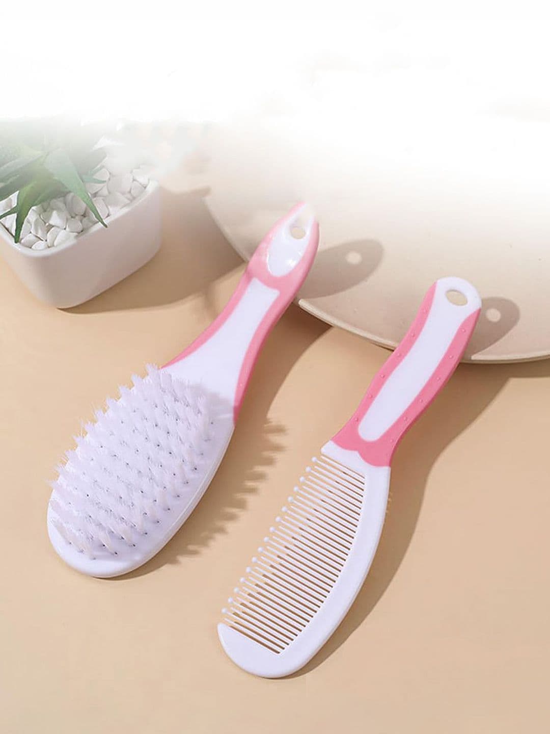 Joy Buzz Ergo Grip Soft Bristles Baby Hair Brush & Comb - view 1