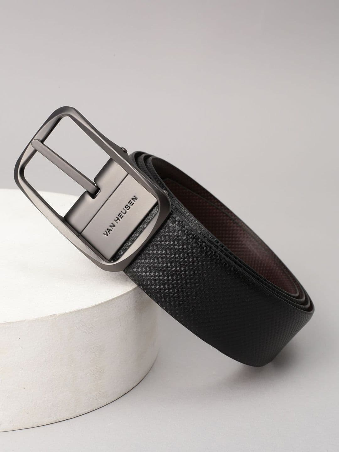 Van Heusen Men Textured Leather Formal Belt - view 1