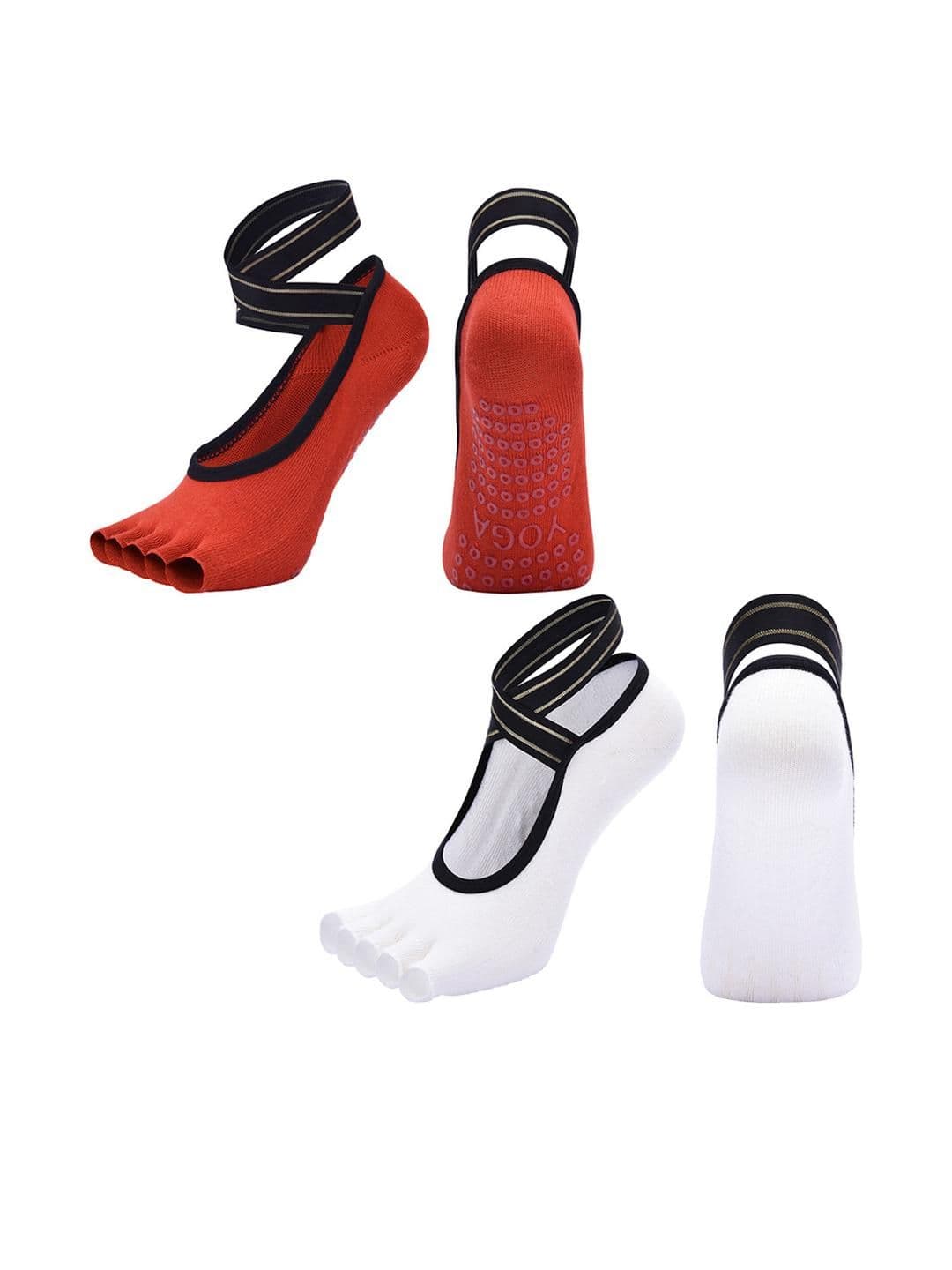 NESKA MODA Unisex Set Of 2 Ankle Length Cotton Socks - view 1