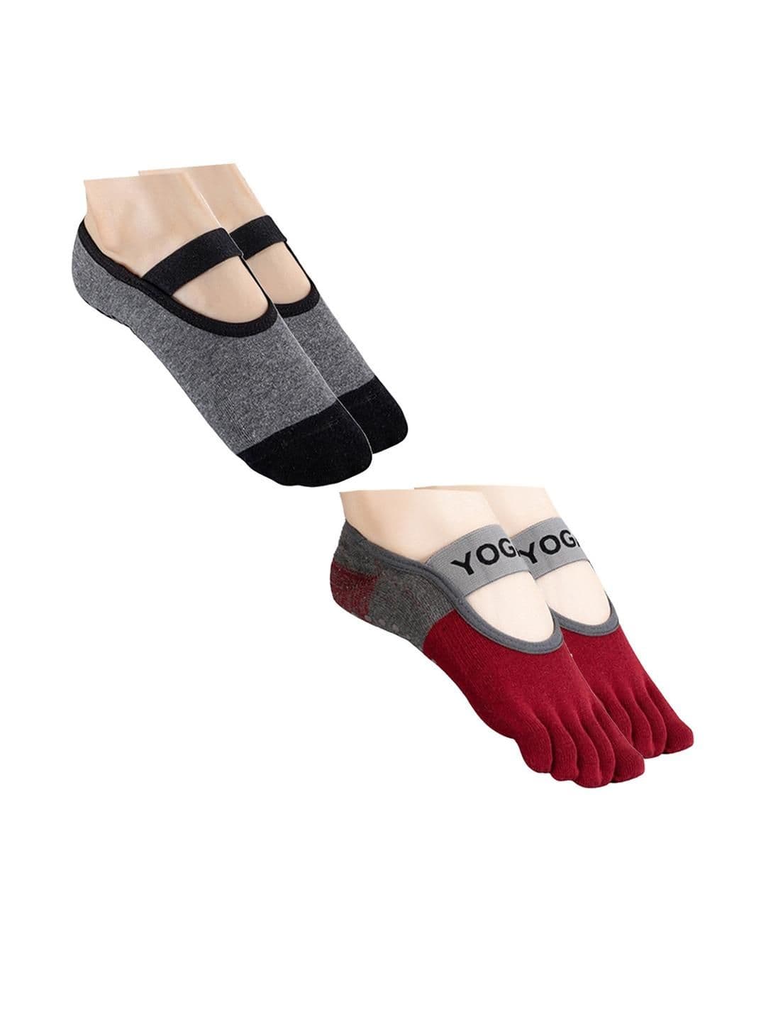 NESKA MODA Unisex Set Of 2 Ankle Length Cotton Socks - view 1