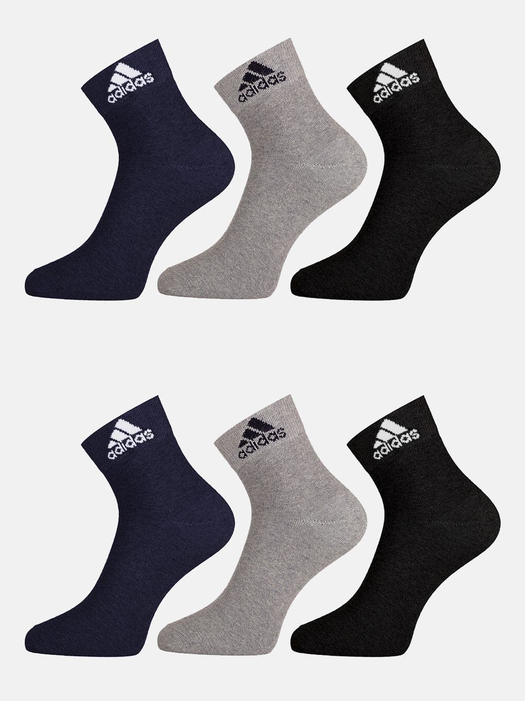 ADIDAS Men Pack Of 6 Ankle Length Socks - view 1