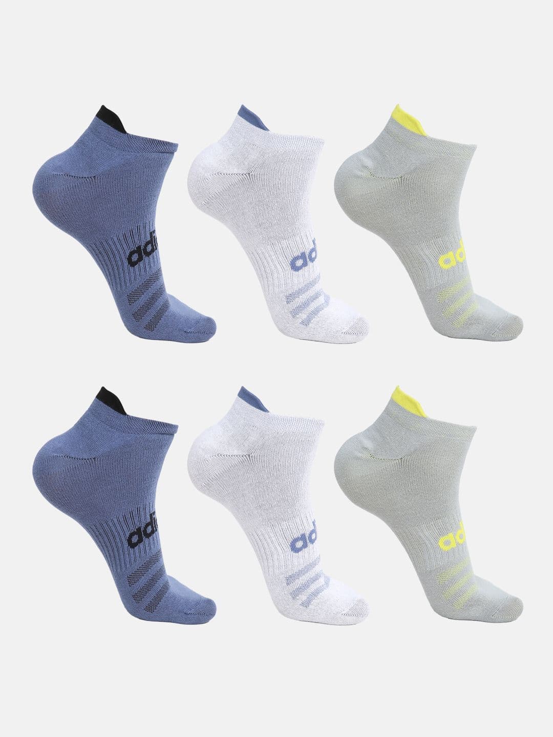 ADIDAS Men Pack Of 6 Ankle Length Socks - view 1
