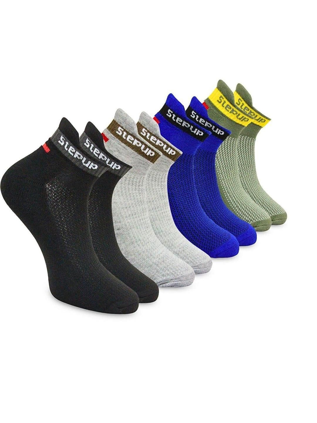NESKA MODA Men Set Of 4 Shoe Liners Cotton Socks - view 1