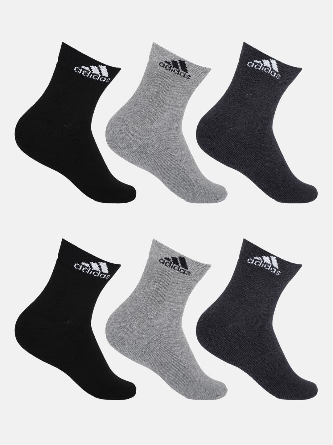 ADIDAS Men Pack Of 6 Ankle Length Socks - view 1