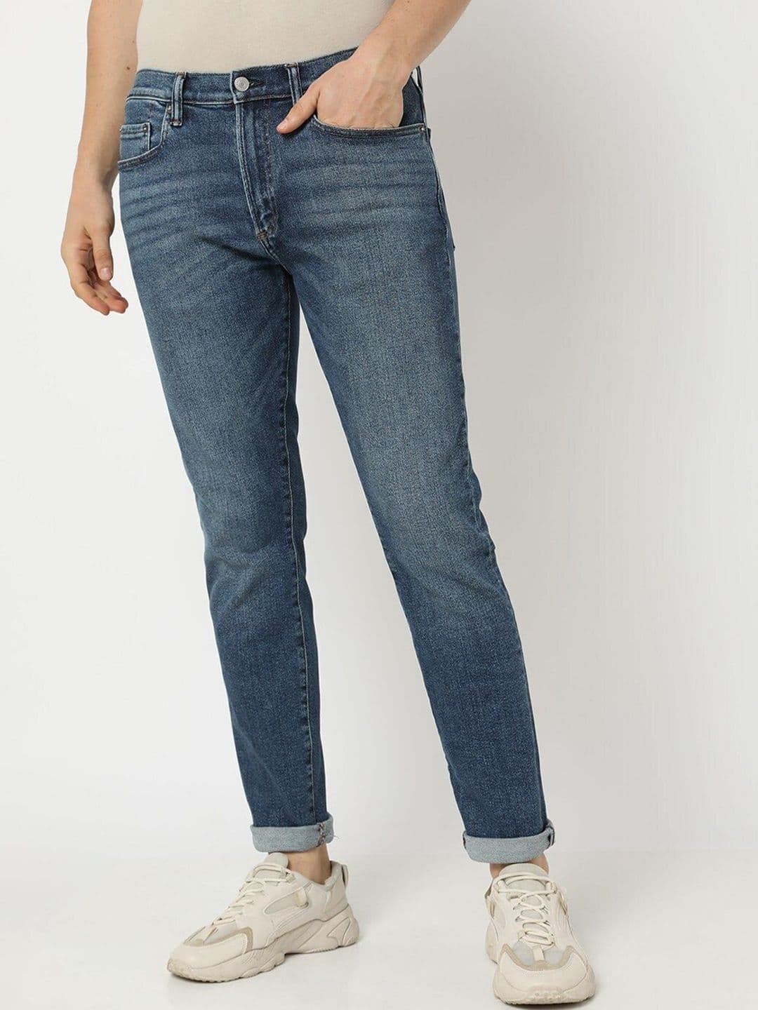 GAP Men Lightly Washed Skinny Fit Mid-Rise Jeans - view 1
