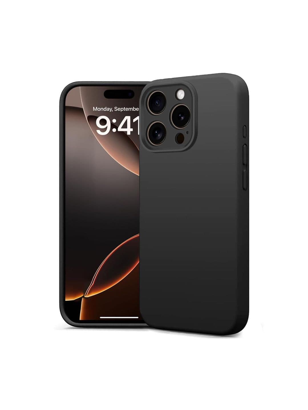 LIRAMARK Solid Printed iPhone 16 Pro Back Case Mobile Accessories