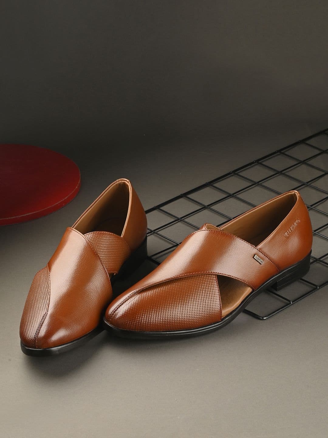 Valentino Men Ethnic Leather Shoe-Style Sandals - view 1