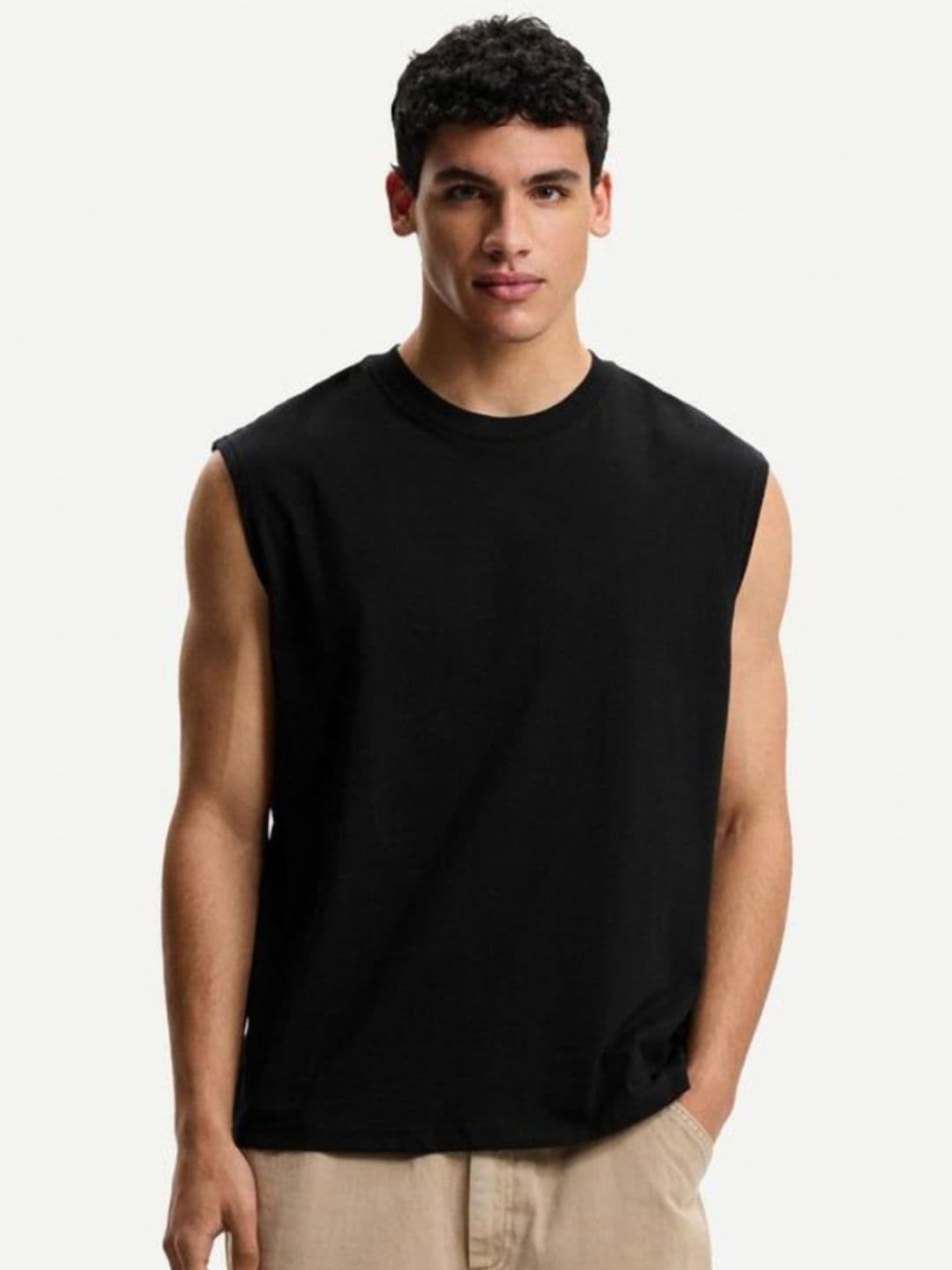 Moda Rapido Round Neck No Sleeves T-shirt - view 1