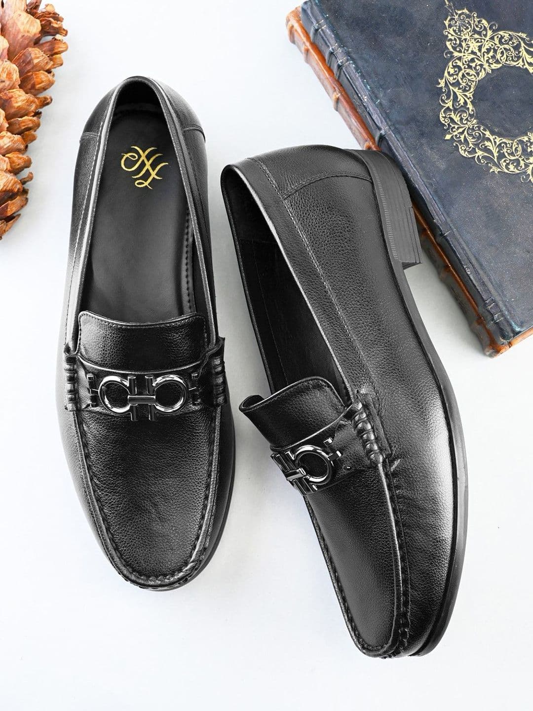 House of Pataudi Men Formal Slip-On Moccasins Loafers - view 1