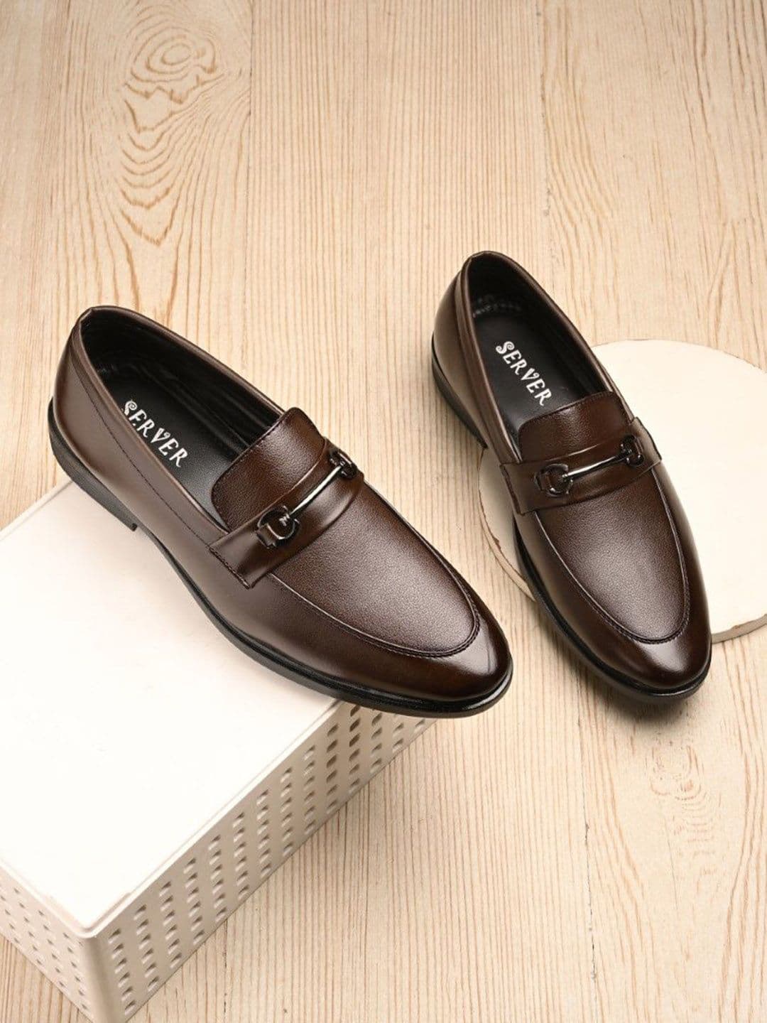 SERVER Men Round Toe Formal Loafers - view 1