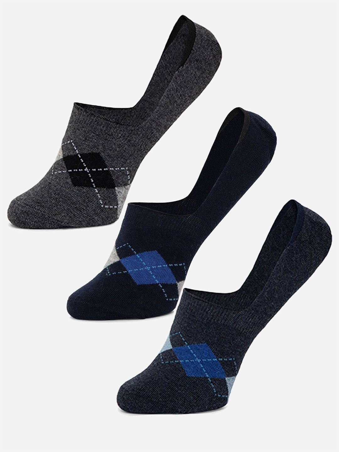 Bodycare Men Pack Of 3 Assorted Loafer Length Socks - view 1