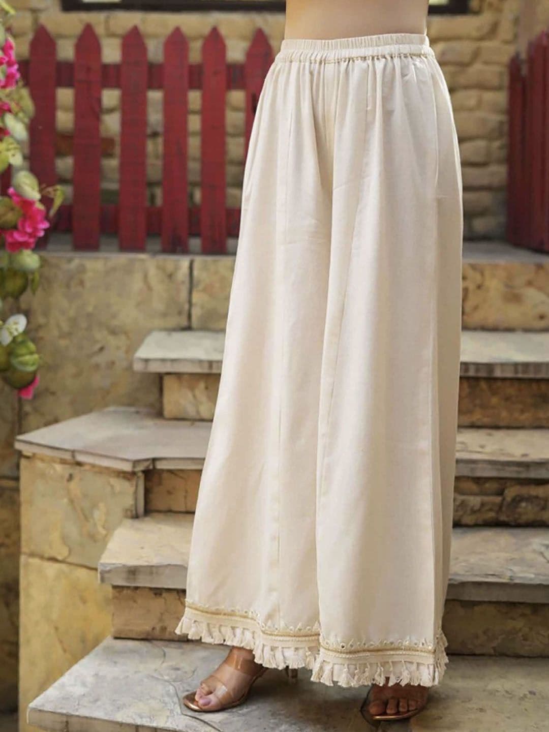 Moda Rapido Women Wide Leg Ethnic Palazzos - view 1