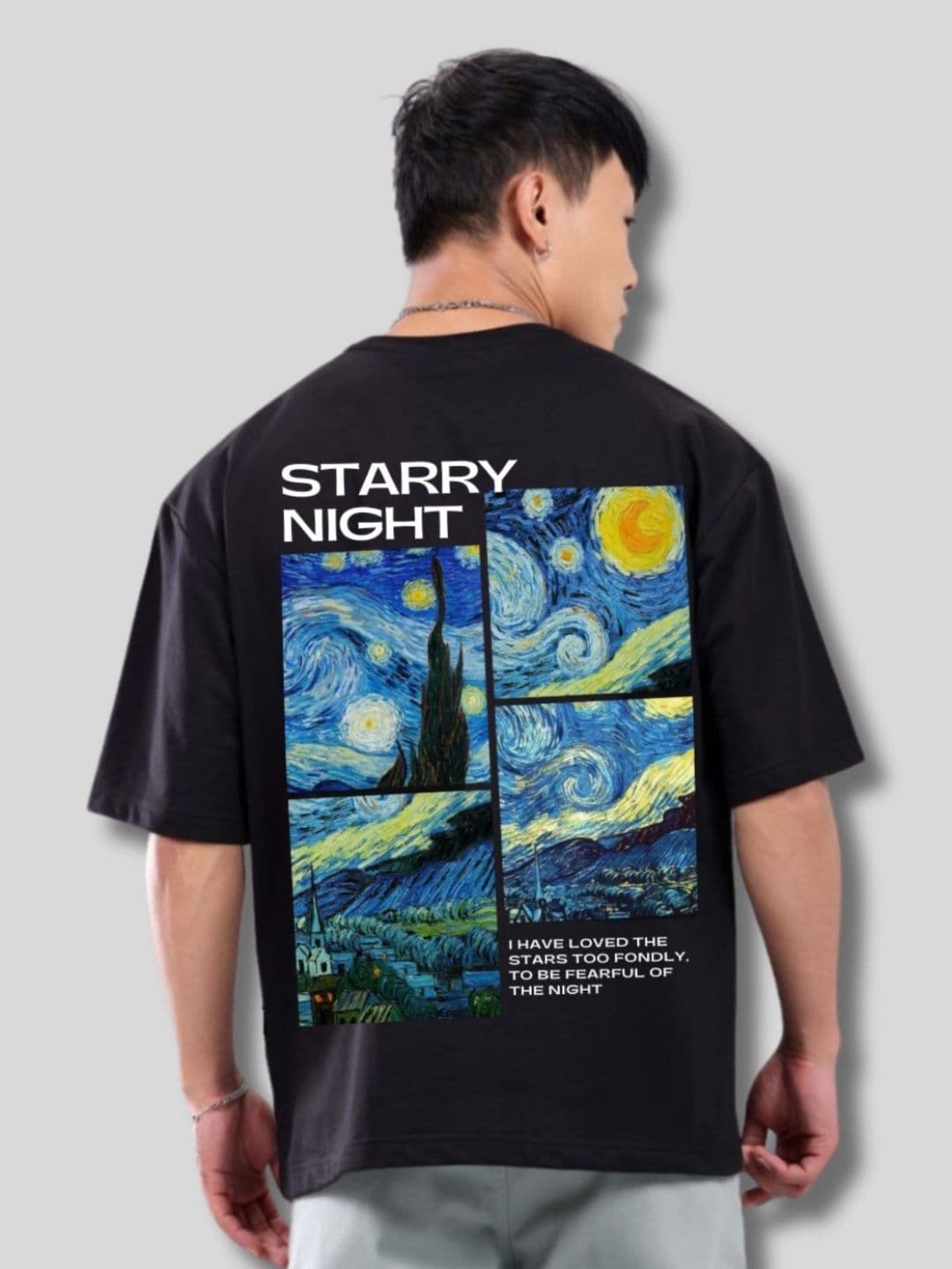 UpClothing Typography Printed Round Neck Cotton Oversized T-shirt - view 1