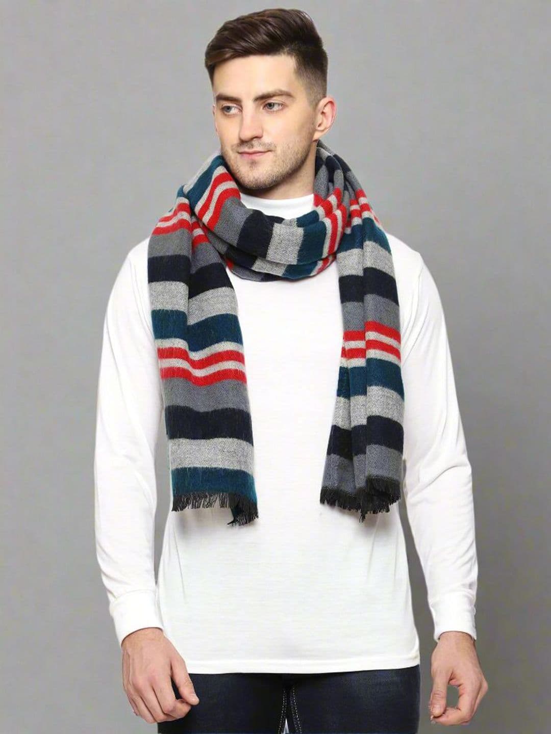 SWI Stylish Men Striped Acrylic Mufflers - view 1