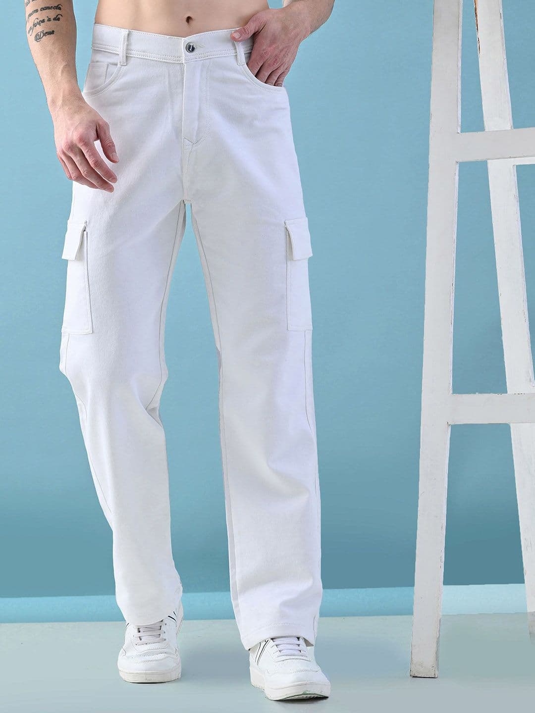 LINARIA Men Classic Regular Fit Mid-Rise Stretchable Jeans - view 1
