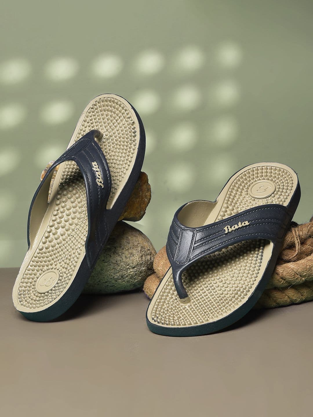 Bata Men Lightweight Comfortable Thong Flip-Flops - view 1