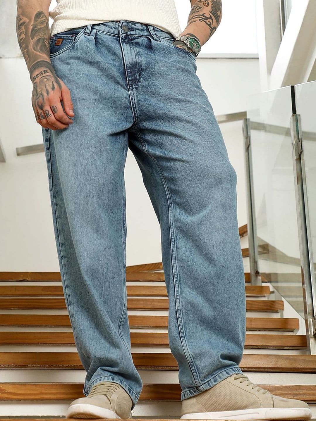 CAHOOT Men Comfort Regular Fit Mid-Rise Light Fade Stretchable Jeans - view 1