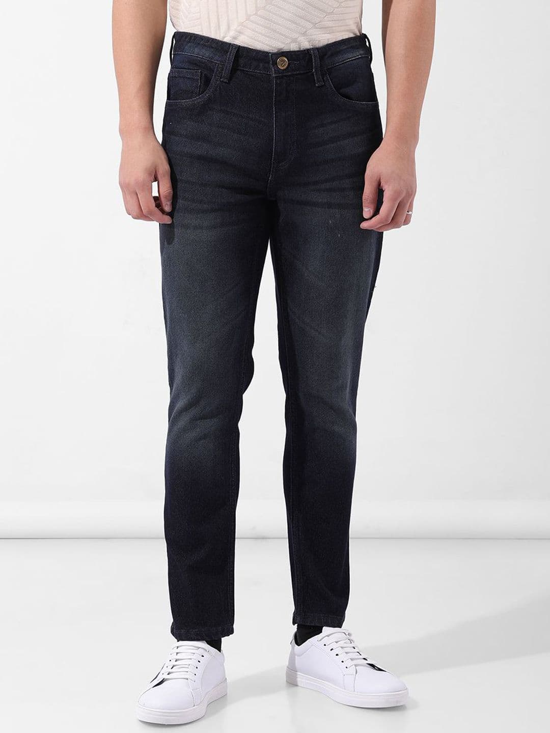 The Indian Garage Co Men Slim Fit Mid-Rise Stretchable Light Fade Jeans - view 1