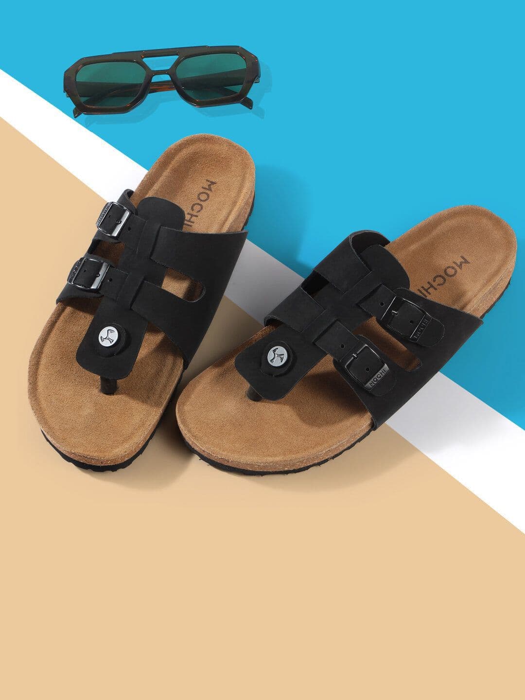 Mochi Cushioned Footbed Leather Comfort Sandals - view 1