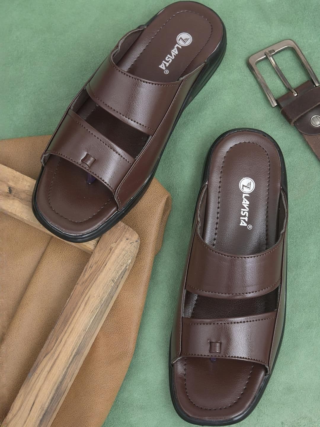 LAVISTA Brown Men Sandals - view 1