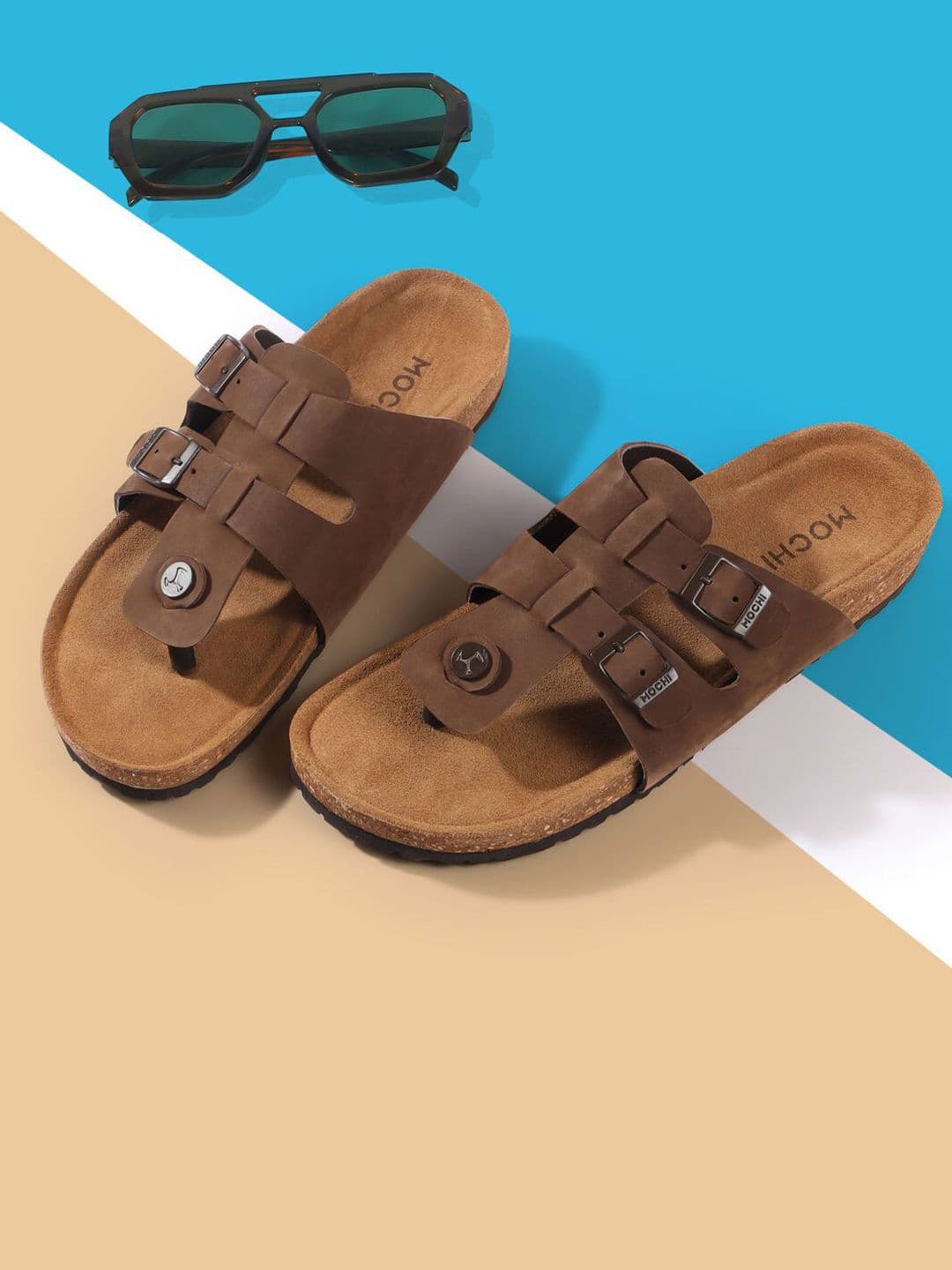 Mochi Men Leather Comfort Sandals - view 1