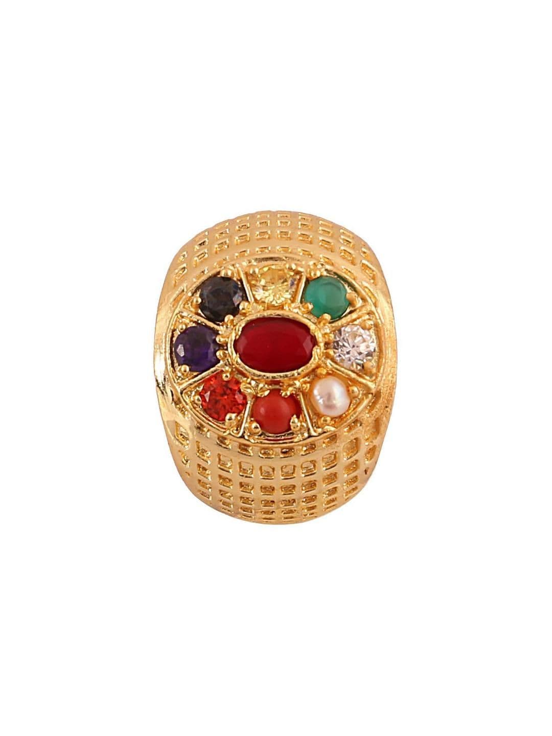 Aadikart Unisex Gold Ring - view 1