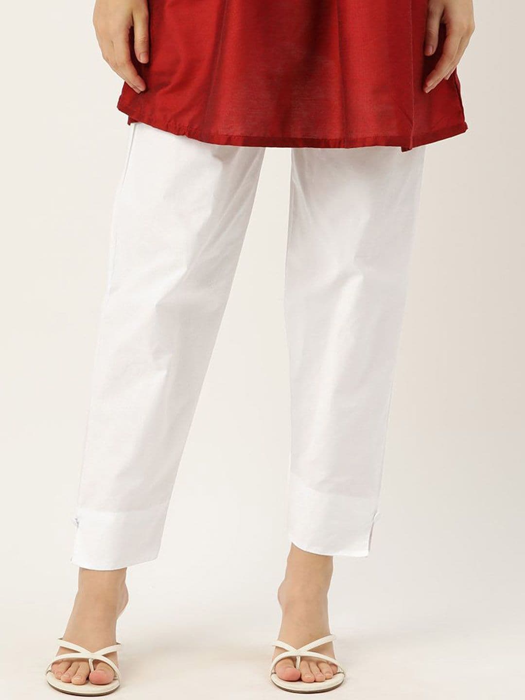 Ms.Lingies Women Solid Relaxed Fit Pure Cotton Ethnic Kurti Trousers - view 1