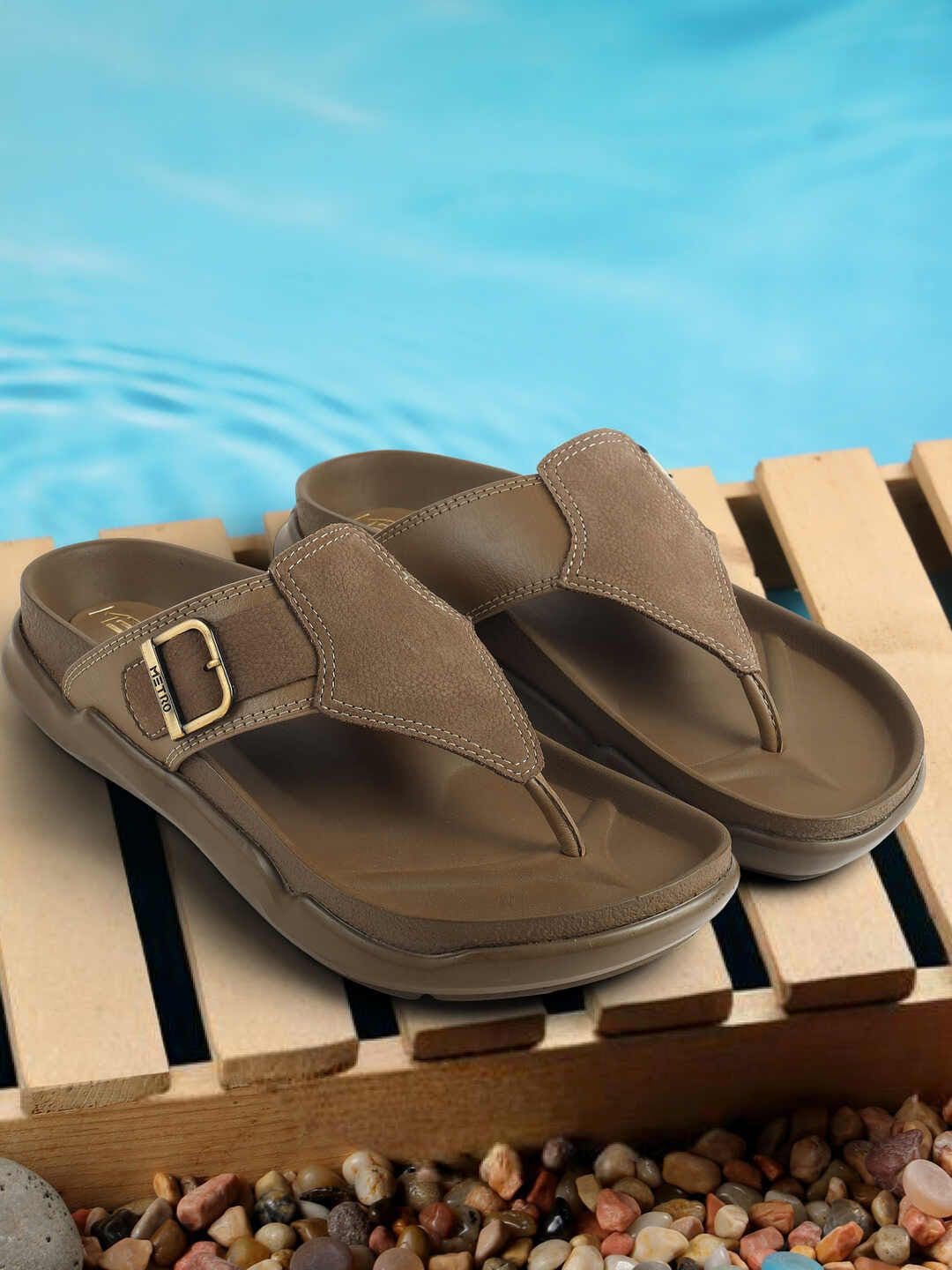 Metro Men Leather Comfort Sandals - view 1