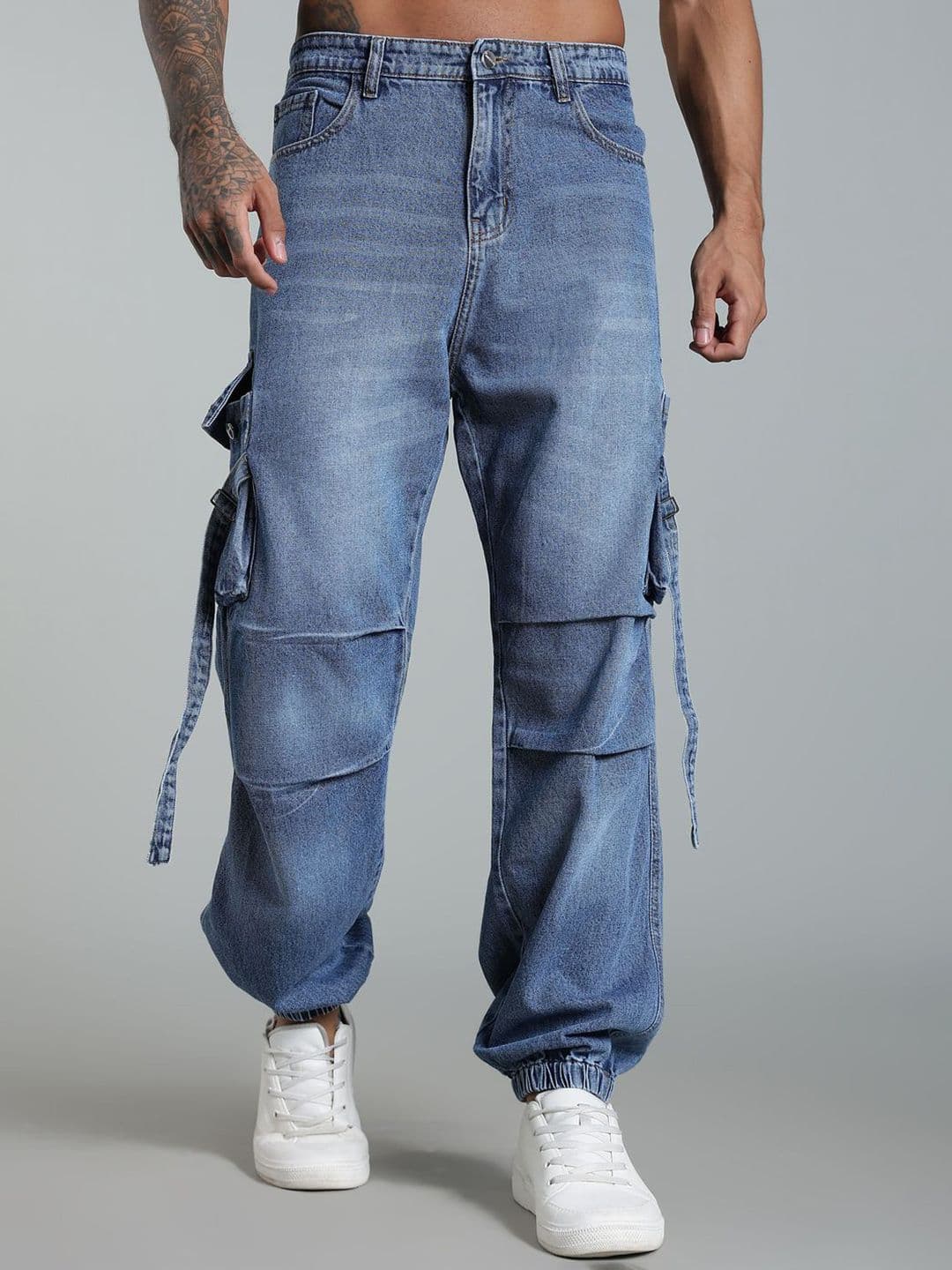 FOUL CHILD Men High-Rise Light Fade Jeans - view 1