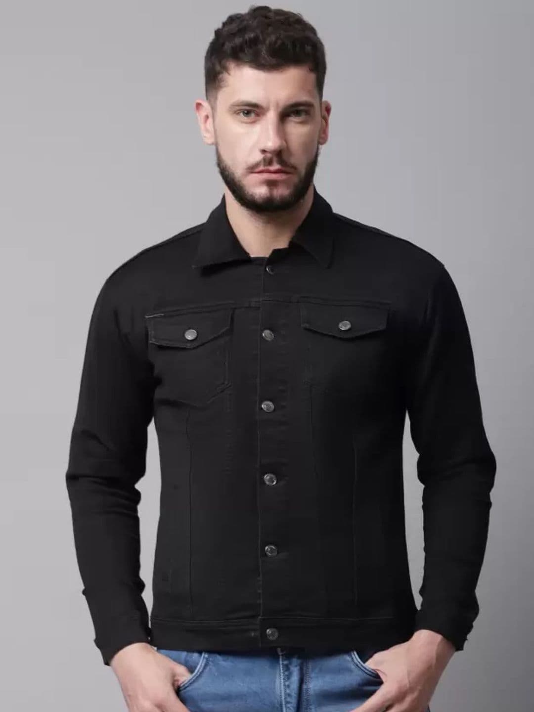 LINARIA Men Solid Regular Fit Denim Jacket - view 1