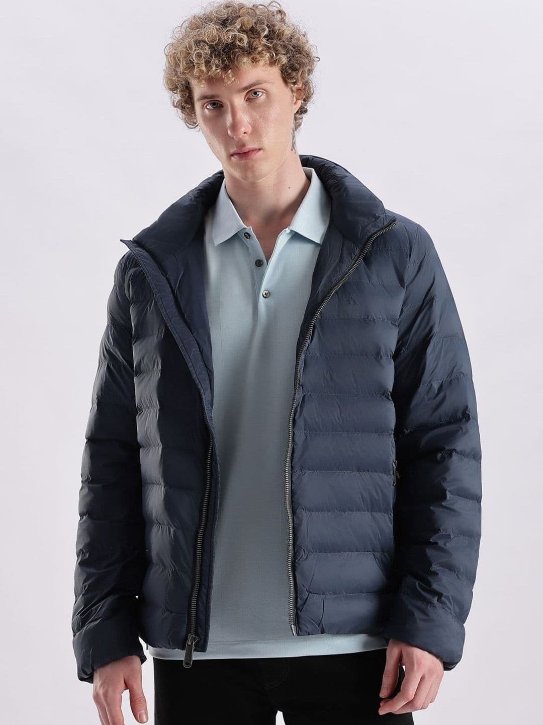 Calvin Klein Jeans Quilted Stand Collar Regular Fit Polyamide Padded Jacket - view 1