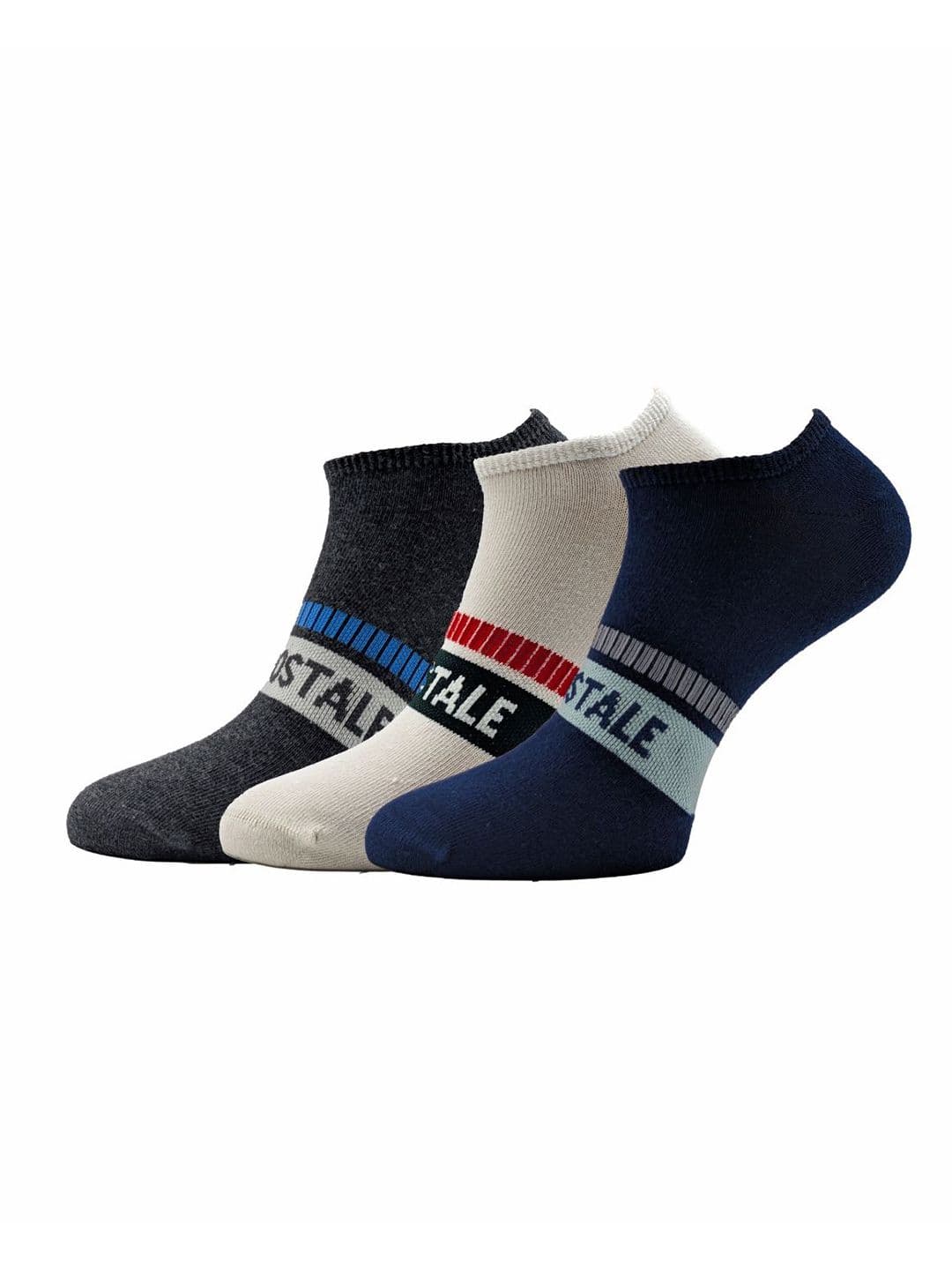 Aeropostale Men Pack Of 3 Flat Knit No Show Socks - view 1