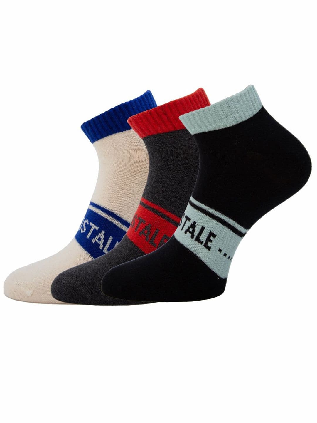 Aeropostale Men Pack Of 3 Low Cut Ankle Length Socks - view 1