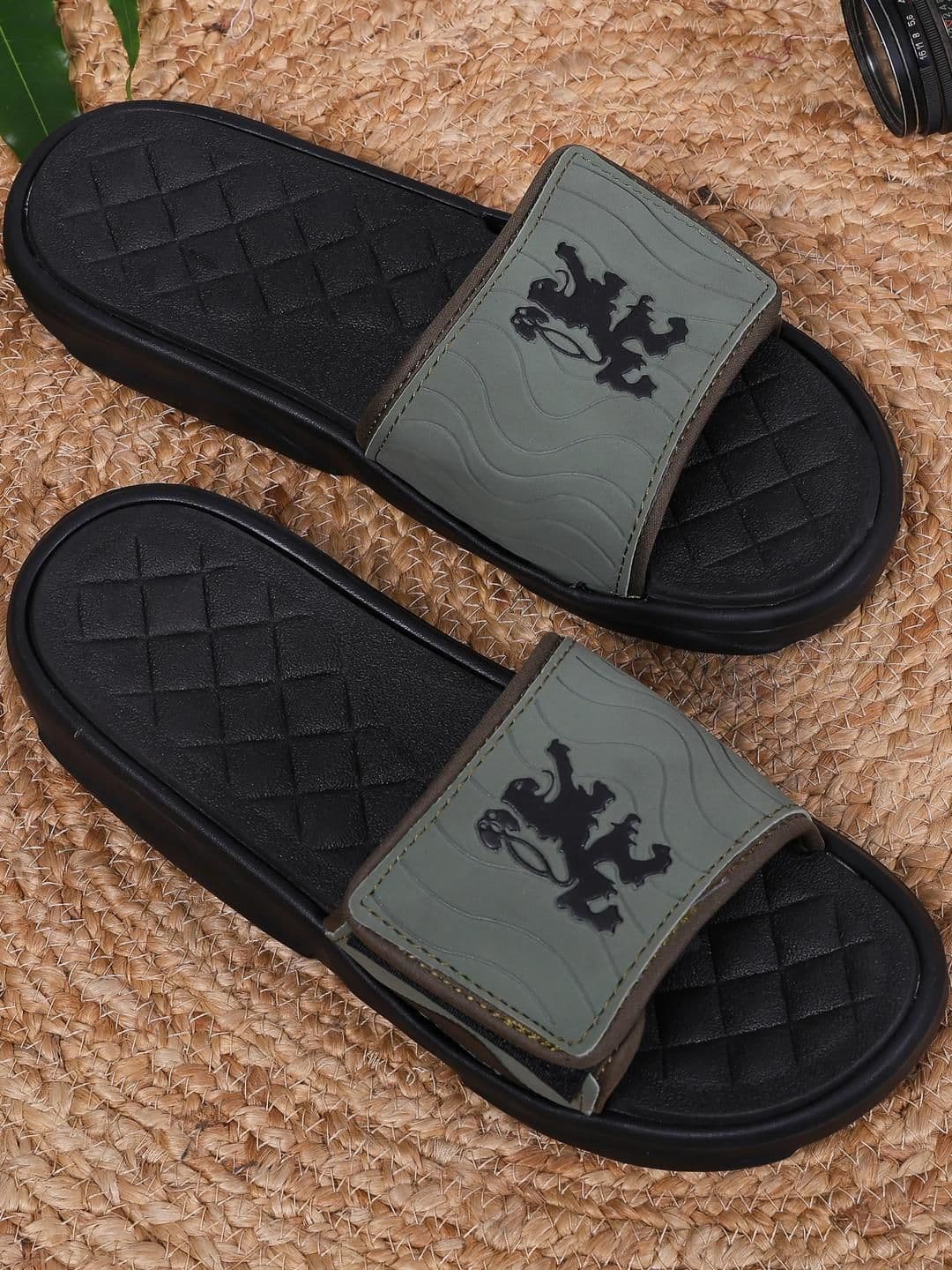 Style Height Men Printed Sliders - view 1