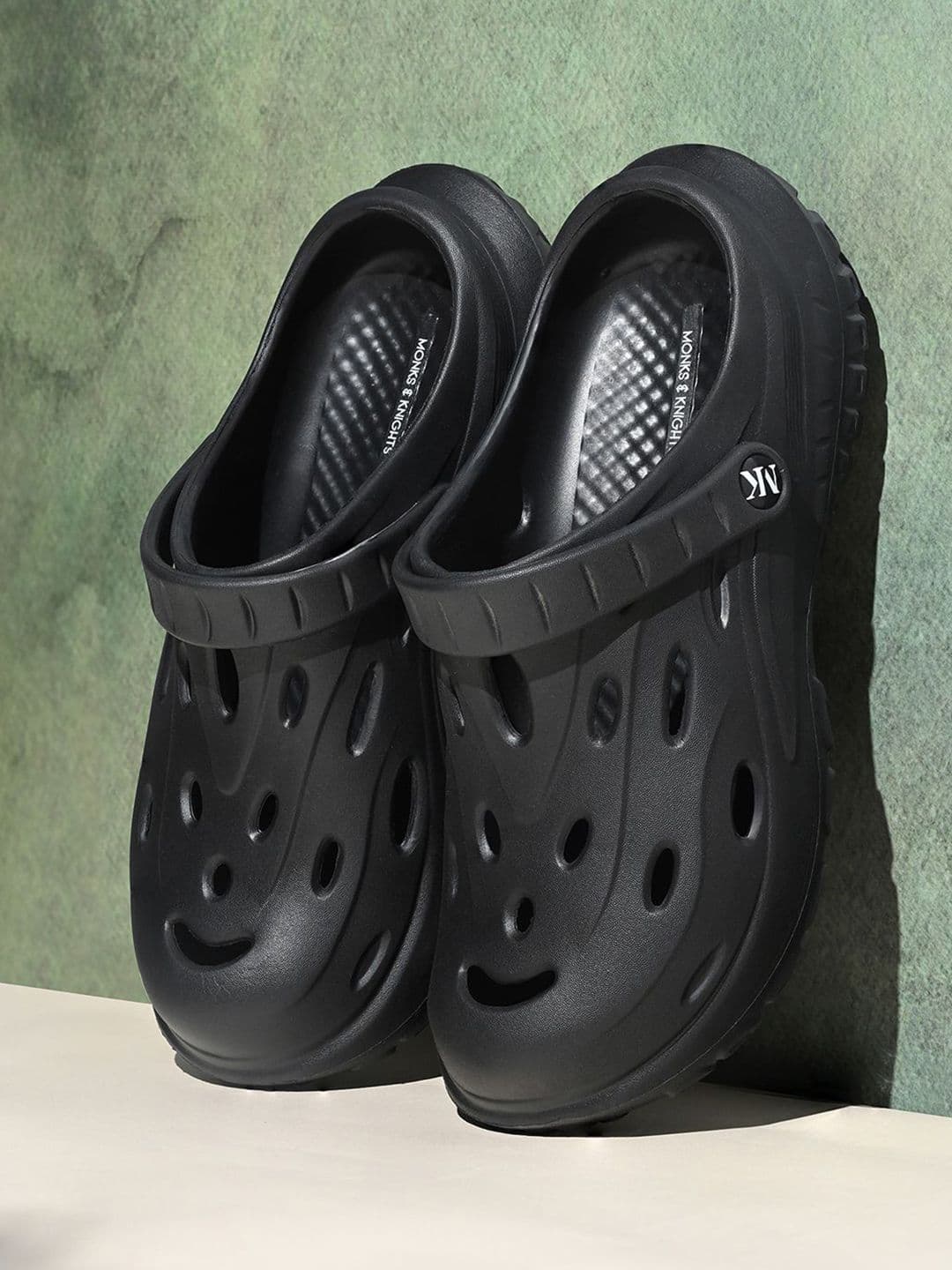 MONKS & KNIGHTS Men Self Design Lightweight Flexible EVA Clogs - view 1