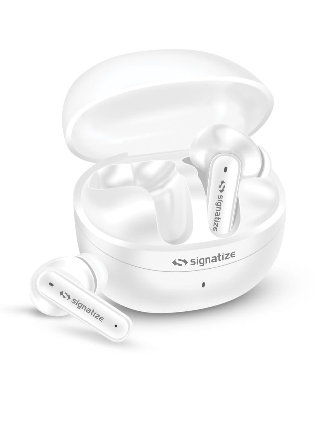 SIGNATIZE Wireless Bluetooth In Ear Earbuds &35H Playtime 4 Mic Clear Calling Bluetooth