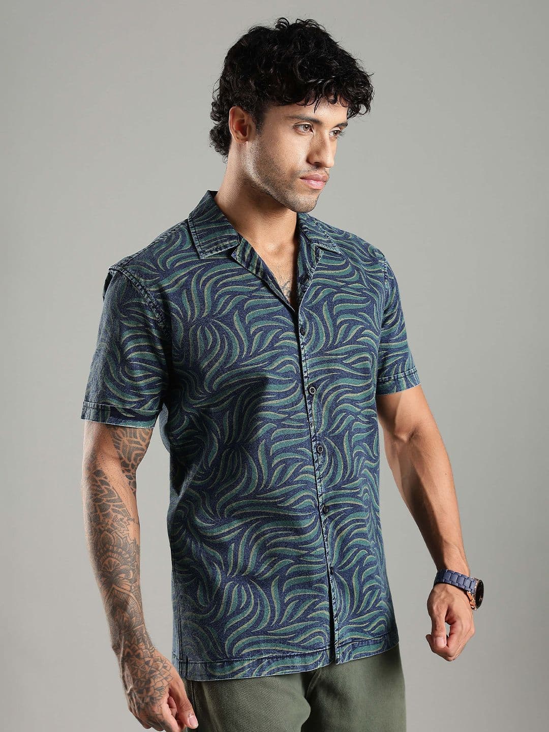 HERE&NOW Men Printed Regular Fit Casual Shirt - view 1