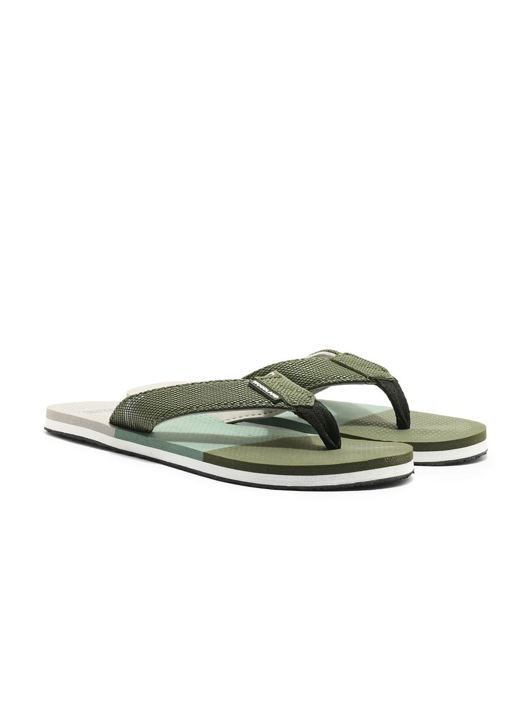 Woodland Men Printed Thong Flip-Flops - view 1