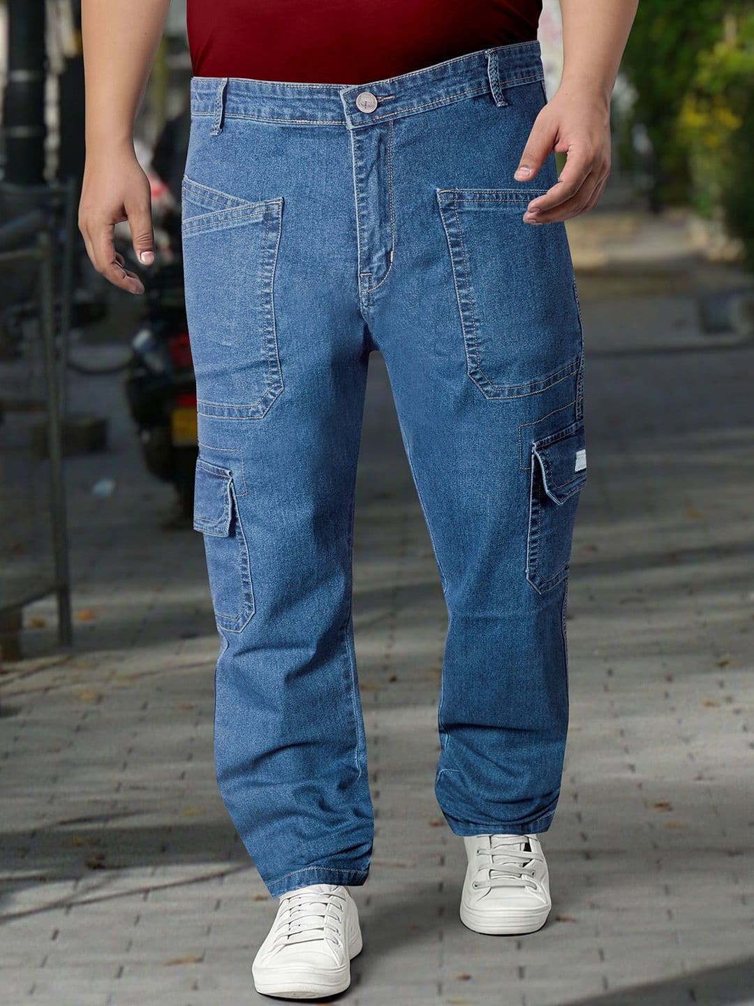 RIG BONE Men Comfort Boyfriend Fit Mid-Rise Stretchable Cargos Jeans - view 1