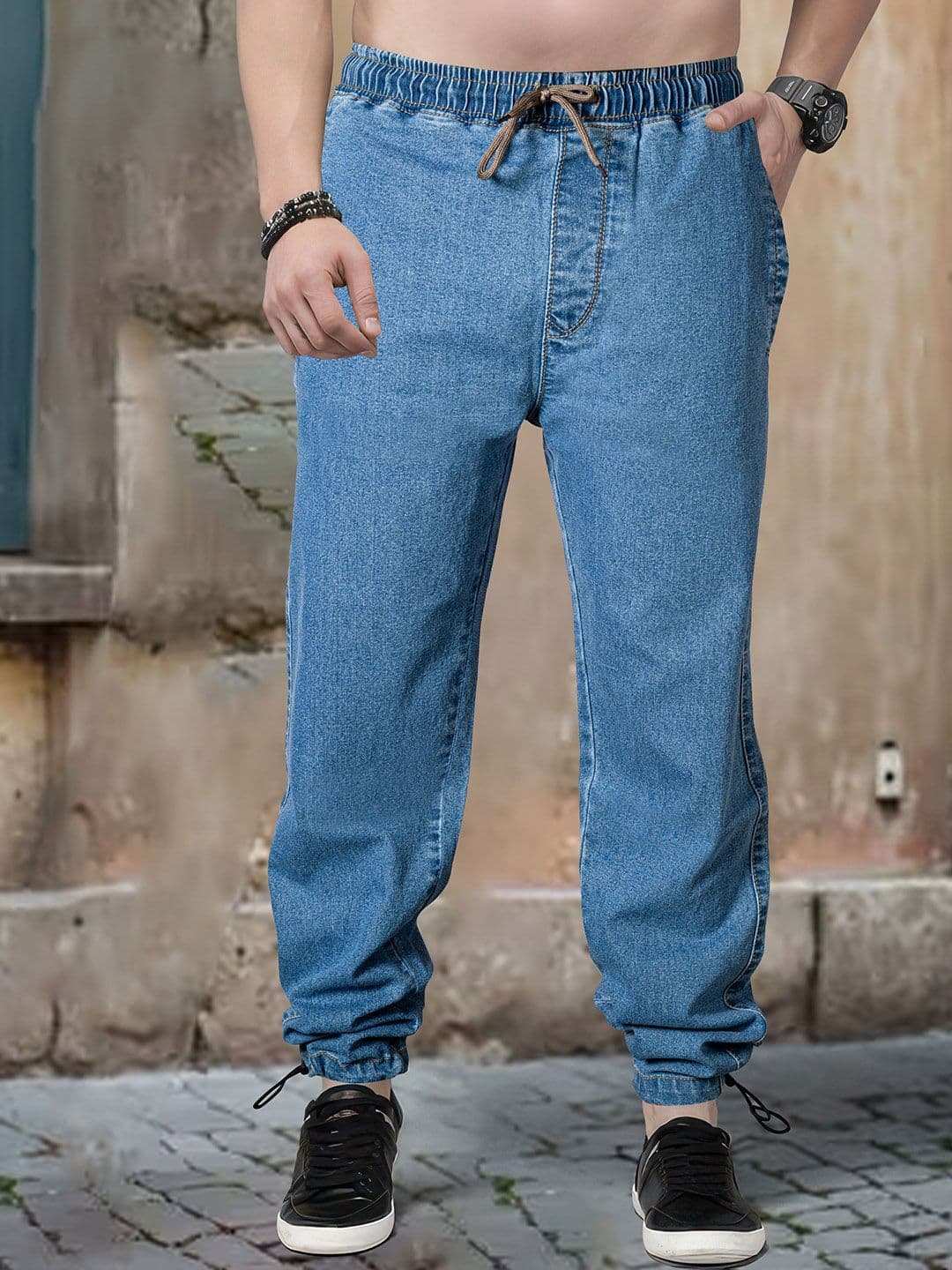 RIG BONE Men Comfort Jogger Mid-Rise Stretchable Joggers Jeans - view 1
