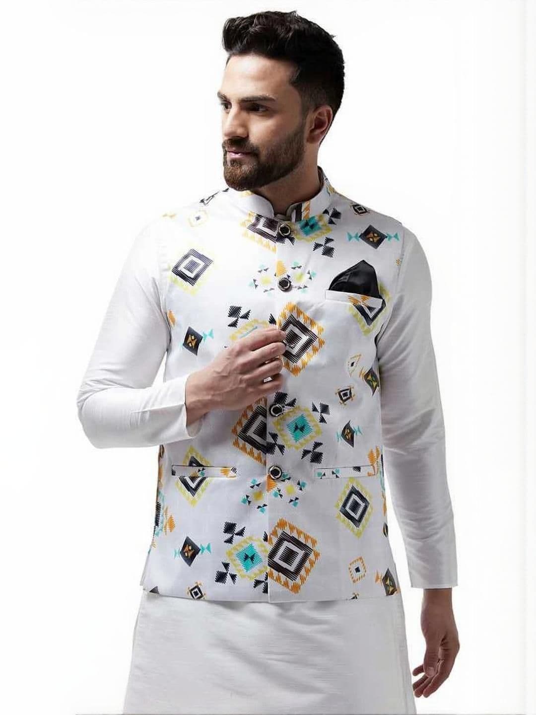 B BEN Sleeveless Self Design Men Jacket () - view 1