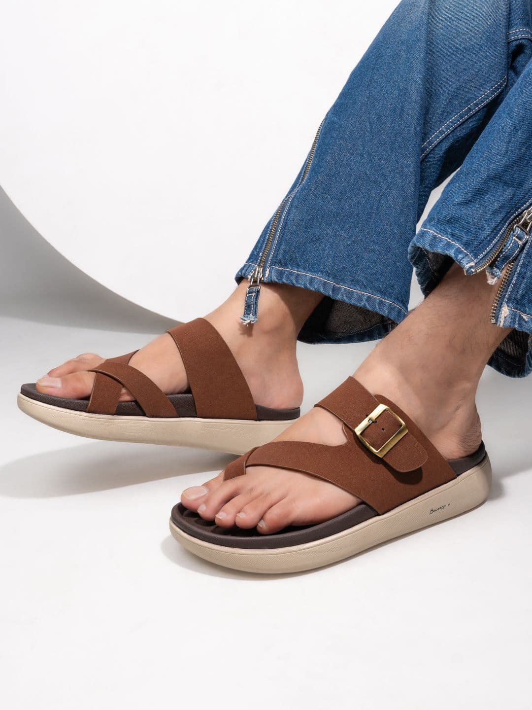 The Roadster Lifestyle Co Men Casual Criss-Cross Strap Comfort Sandals - view 1